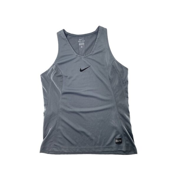 Nike Women's Gray‎ Elite Training Basketball Tank Top Size Medium Flaw - Picture 1 of 9